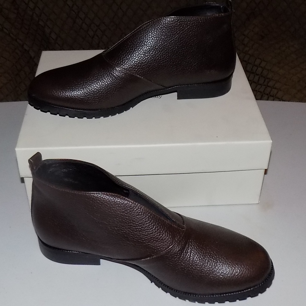 New Cordani Aki Brown Leather Italy Eu38/Us6.5
